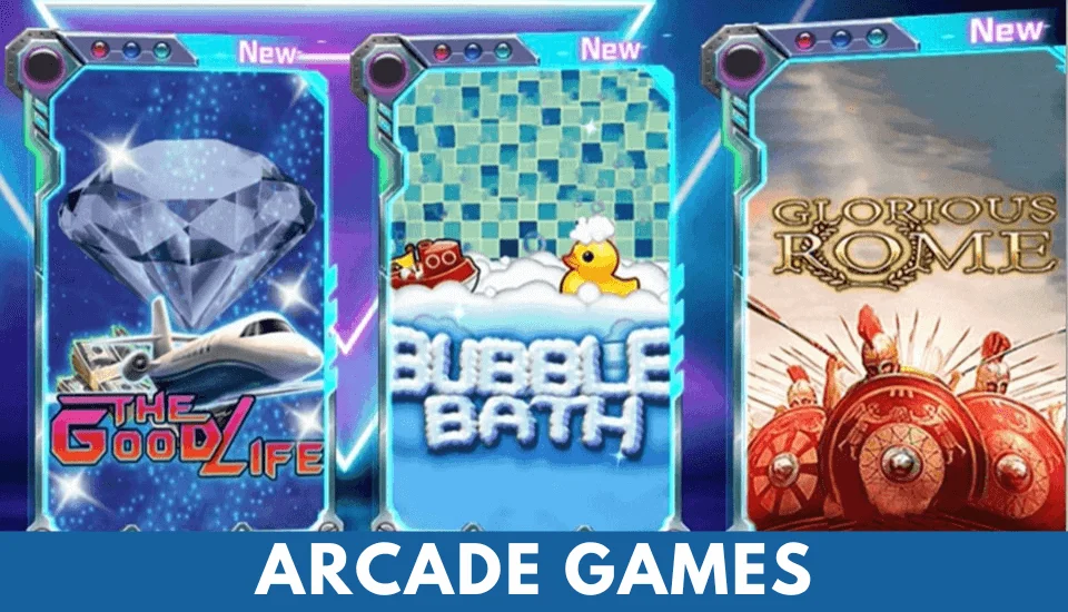 Arcade games in cash machine